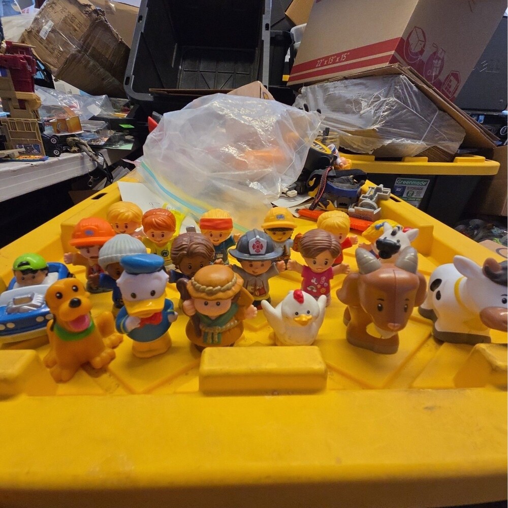 Lot Of 19 Fisher-Price Little People Mixed Lot Figures, Animals, & Car Disney